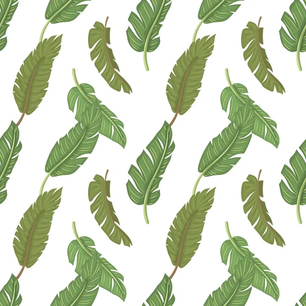 Yaprakları vektör çizim ile Seamless Modeli.