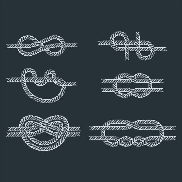 Векторная иллюстрация векторных узлов морских судов
