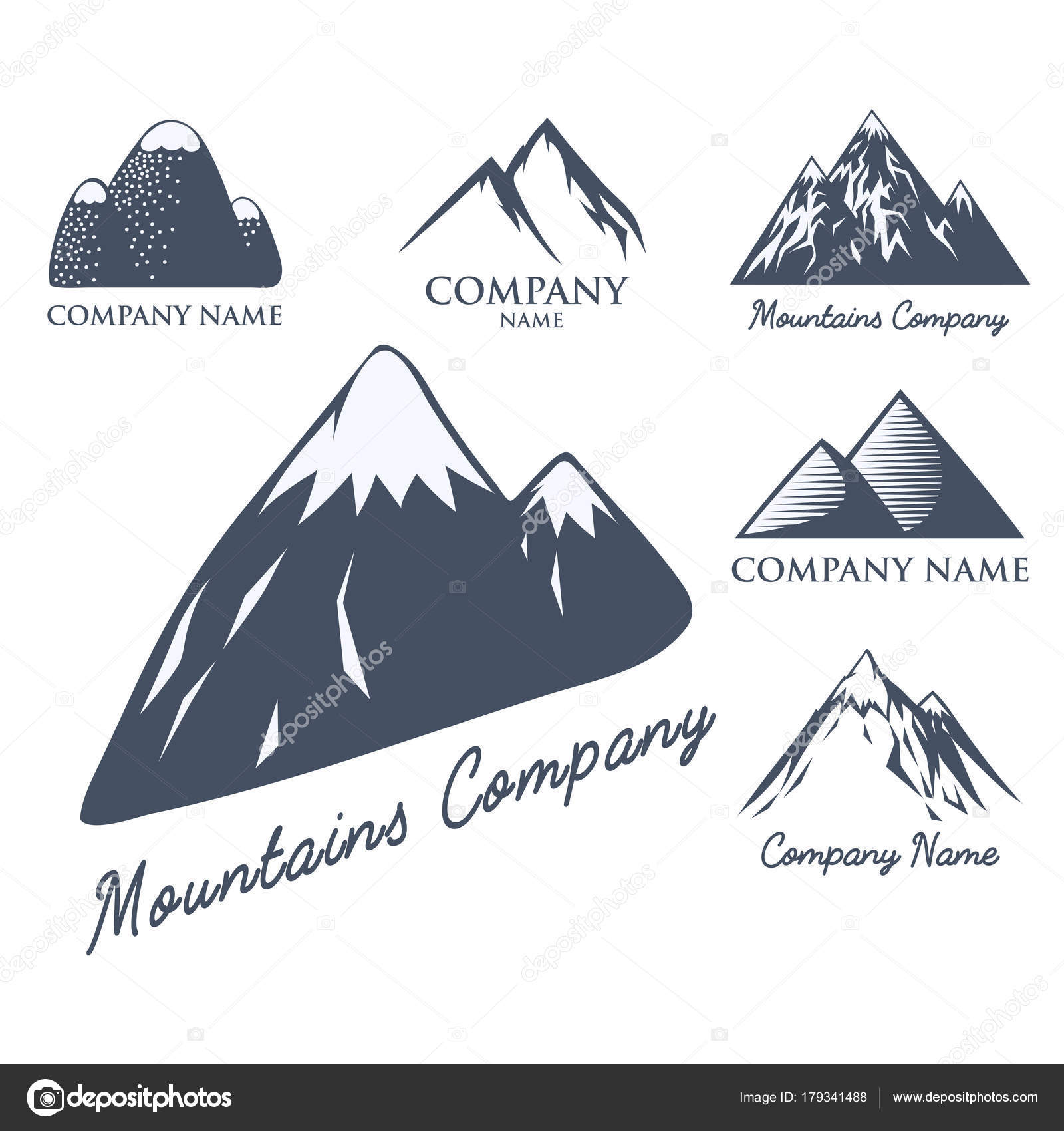 Mountain Vector Silhouette Nature Outdoor Rocky Snow Ice Top Decorative Landscape Travel Climbing Hill Peak Hiking Illustration Vector Image By C Vectordreamsmachine Vector Stock 179341488