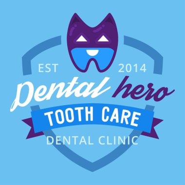 Vektör diş logo koruma şablon çizimi stomatology ağız grafik sözlü elemanı