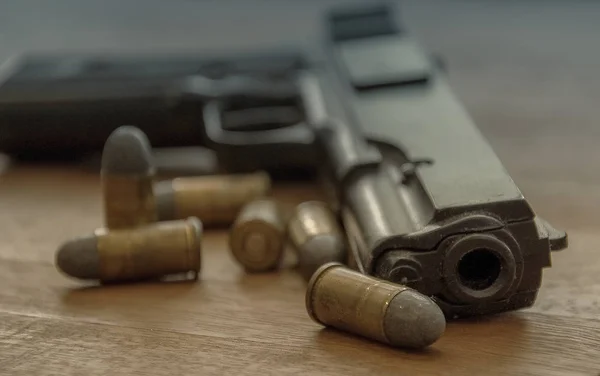 Handgun and Bullets