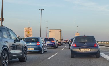 trafik sıkışıklığı yön otoyol ringde, Köln