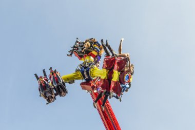 insanlar Photokina Köln carousels tadını çıkarın.