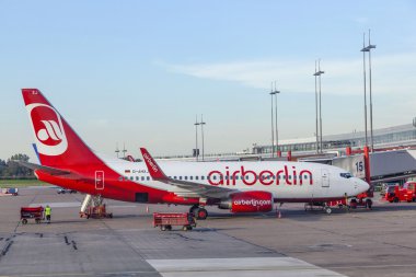 Berlin Uçak Park önünde Hamburg yeni Terminal hava