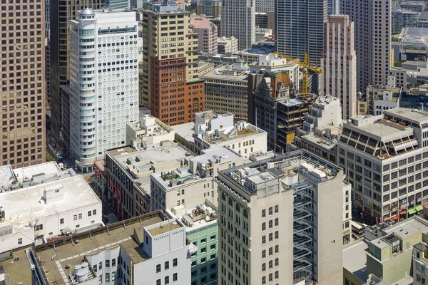 View from the rooftop to skyline of San Francisco, — Stockfoto