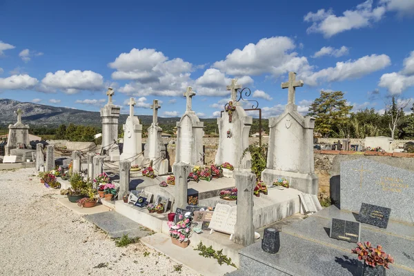 Old graves at the cemetery — Stock Photo, Image