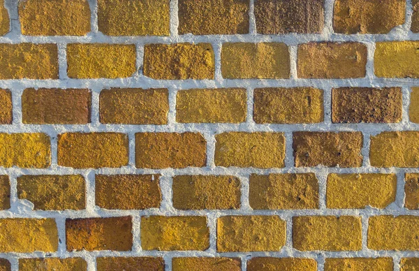 Φόντο κίτρινο τούβλο - πλινθοδομή υφή για χρήση του φόντου — Φωτογραφία Αρχείου