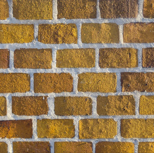 黄色のレンガ背景 - 背景用のれんが造りの壁テクスチャ — ストック写真