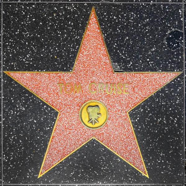 Tom Cruises Star auf dem Hollywood Walk of Fame — Stockfoto