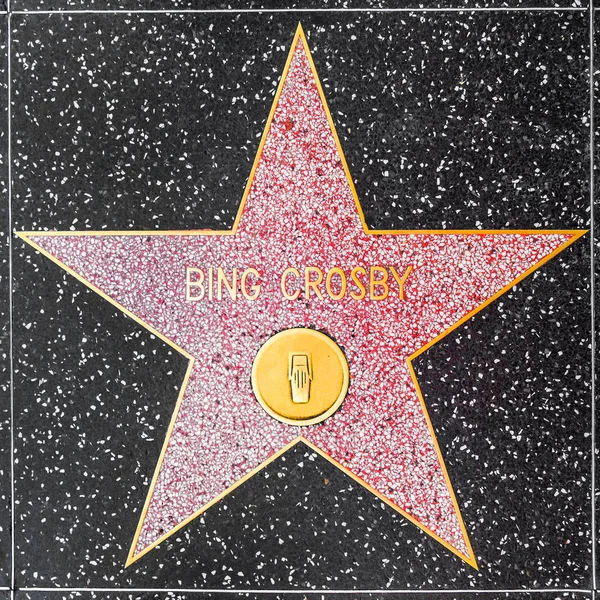 Bing Crosbys estrella en Hollywood Paseo de la Fama — Foto de Stock