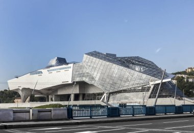 Musee des Confluences is a science and anthropology museum clipart