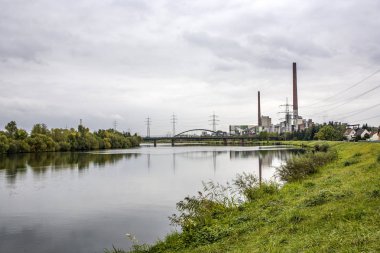 Grosskrotzenburg güç istasyonu, Main Nehri, Almanya