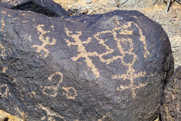 Sitio de Petroglyph, cerca de Gila Bend, Arizona — Foto de Stock