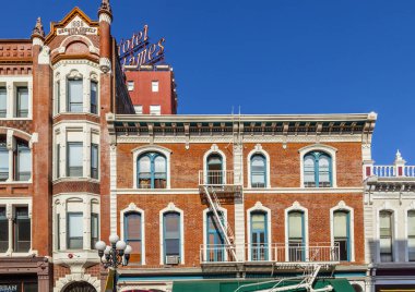 san Diego gaslamp Quarter tarihi evlerin dış cephe