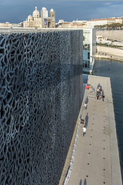 Mucem, музей цивілізацій Європи і Середземномор'я — стокове фото