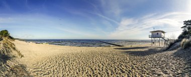 Baltık denizde Beach'te usedom