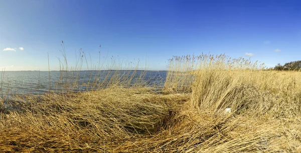 Achterwasser v Zinnowitz na ostrově Usedom v Baltském moři — Stock fotografie