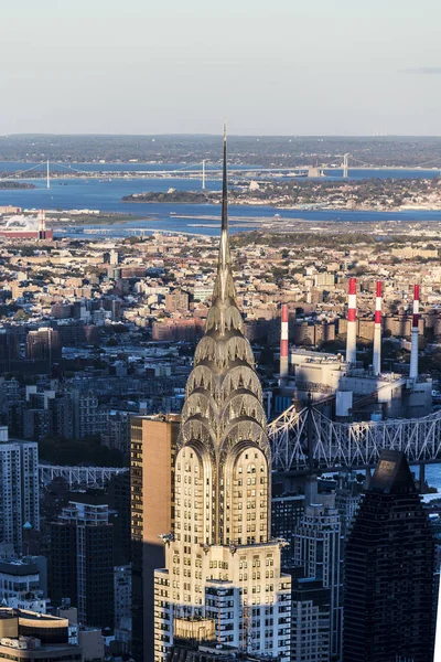 Aerial view of the Chrysler building in New York — Stock Photo, Image