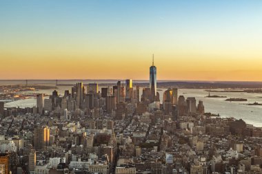 bir New York Skyline görünümü
