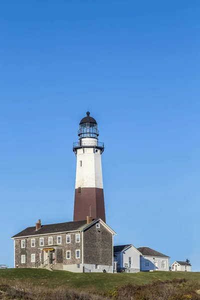 Montauk punt licht, vuurtoren, Long Island, New York, Suffolk — Stockfoto