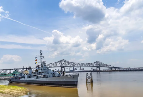 Statku Uss Kidd służy jako Muzeum w Baton Rouge — Zdjęcie stockowe