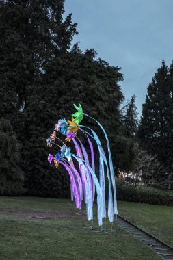  ışık olayı Winterlichter gece Frankfu Palmgarden tarafından