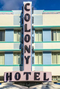 Colony hotel ocean adlı sürücü south Beach'de