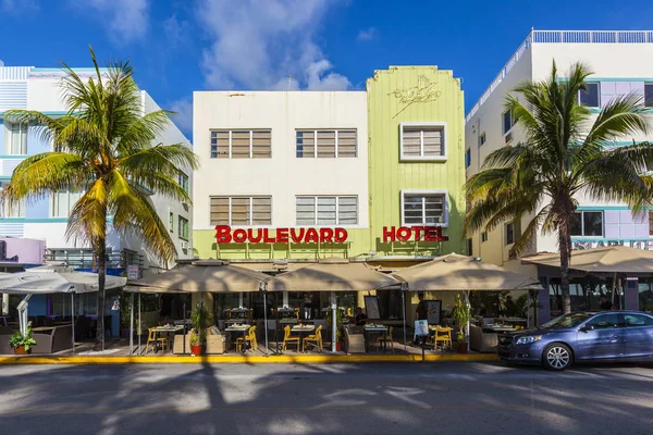The Boulevard hotelat ocean drive — Stock Photo, Image