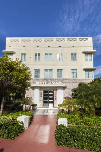 Starý ročník Astor Hotel v Miami Beach — Stock fotografie