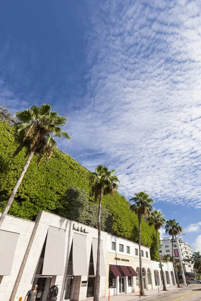 Zeil in South beach in het art deco district — Stockfoto