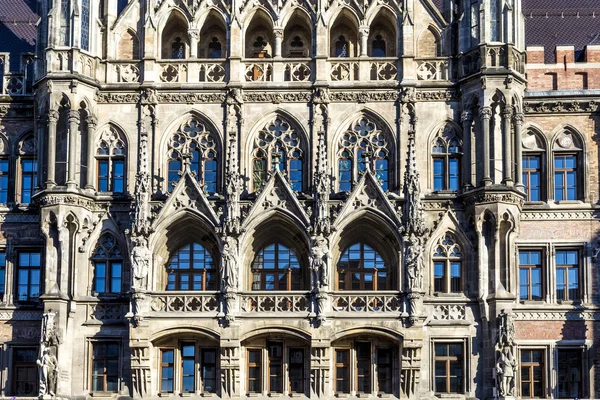 Facade of new munich town — Stock Photo, Image