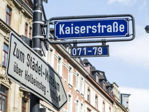 Nombre de calle Kaiserstrasse — Foto de Stock