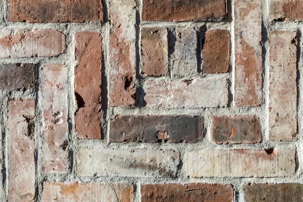 Vieux fond de mur de brique rouge — Photo