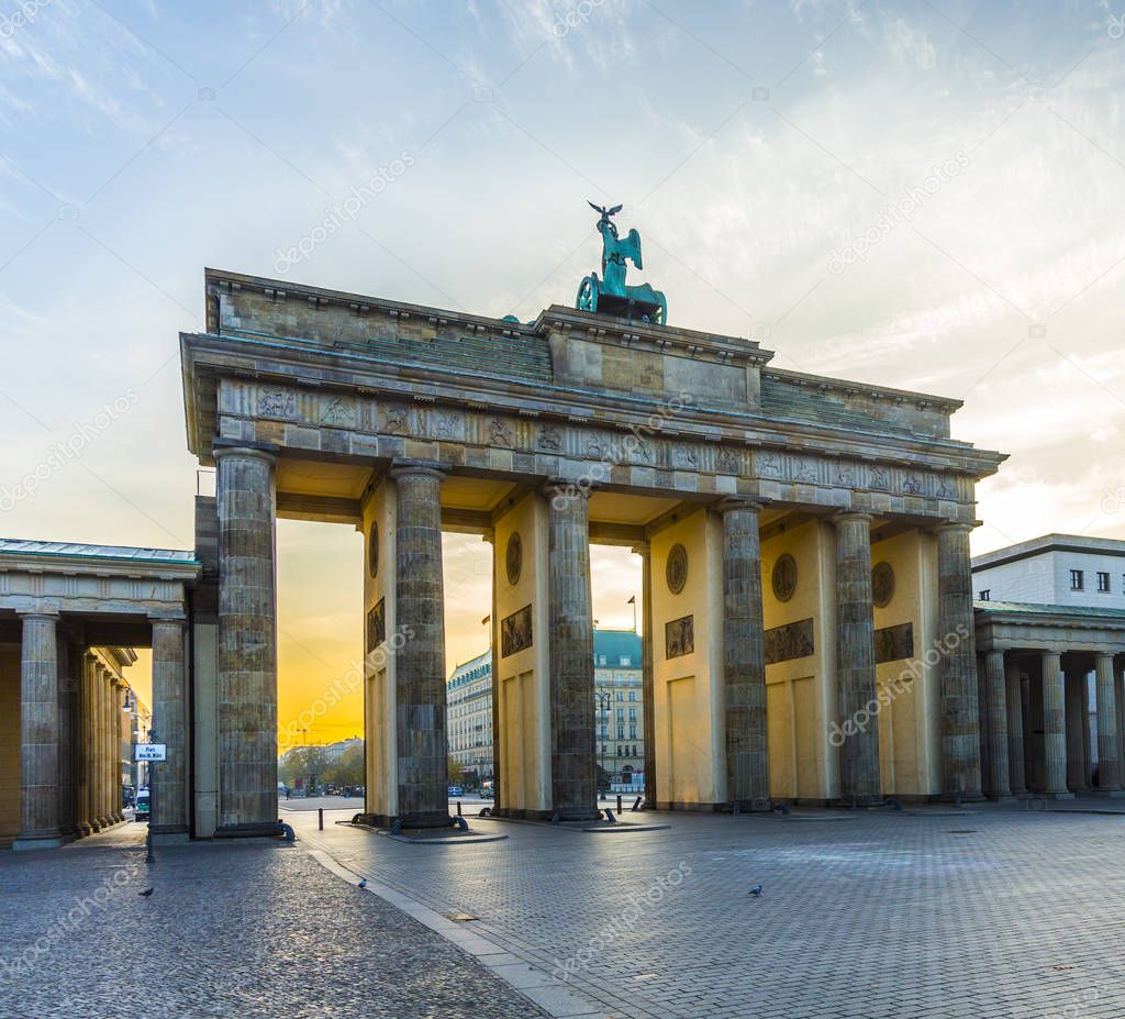 Brandenburg Gate (Brandenburger Tor) in Berlin  