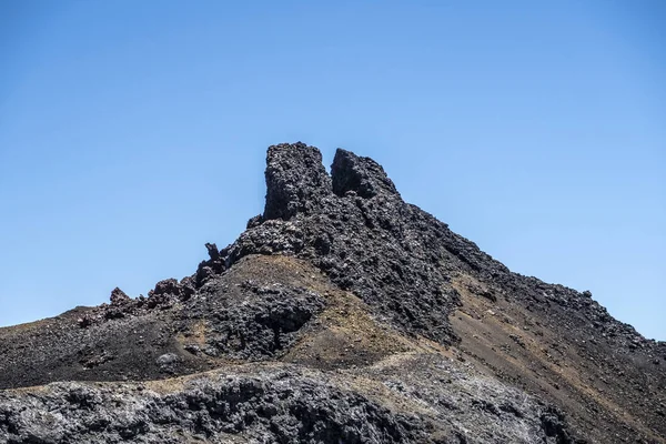 Wulkaniczny krajobraz w Sierra Negra na wyspach Galapagos w E — Zdjęcie stockowe