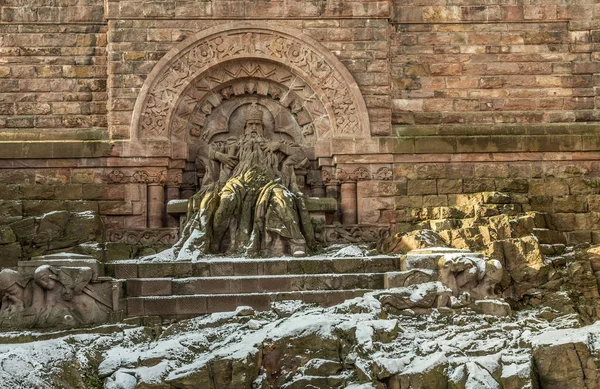 Monumento Wilhelm I en Kyffhaeuser Montaña Turingia — Foto de Stock