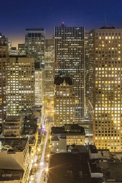 Antena de São Francisco à noite — Fotografia de Stock