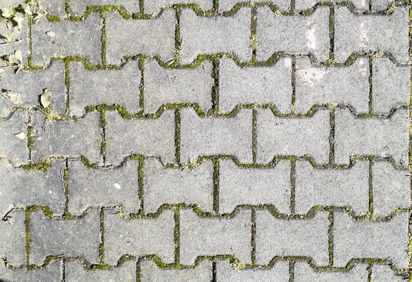 Concrete road surfaces with stone, brick block — Stock Photo, Image