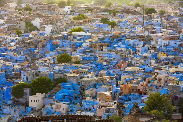 Jodhpur a cidade azul no estado de Rajasthan em Índia — Fotografia de Stock