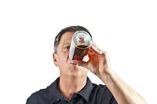 Man drinking alcohol — Stock Photo, Image