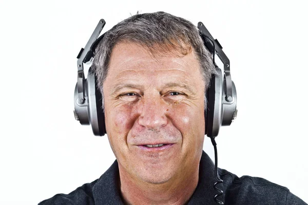 Hombre con auriculares —  Fotos de Stock