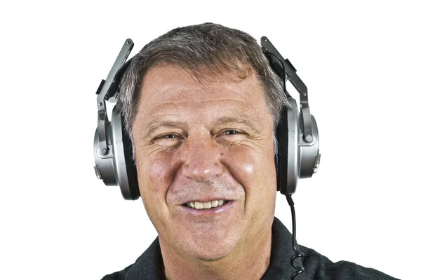 Man with headphones — Stock Photo, Image