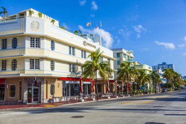 Güney Miami'de art deco tarzında güzel evler 
