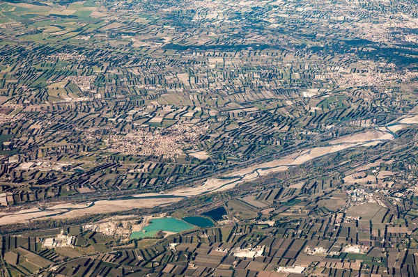 Letecký venkovské krajiny nedaleko Marseille — Stock fotografie