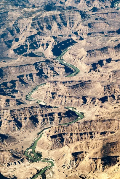 Aerea del fiume Colorado nel canyon — Foto Stock