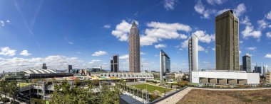 Messeturm: ve Marriott otel Frankfurt Ticaret Fuarı Gr yanındaki