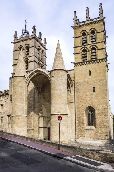 Montpellier Cathedral, properly the Cathedrale Saint-Pierre de M — Stock Photo, Image