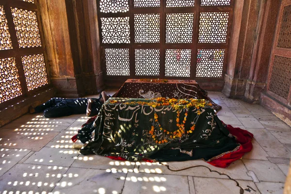 Jama masjid w fatehpur sikri jest Meczet w agra, zakończone w — Zdjęcie stockowe