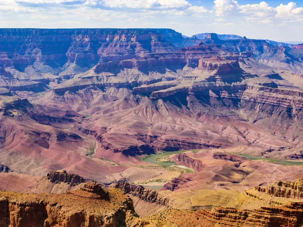 Grand canyon weergave met de colorado rivier — Stockfoto