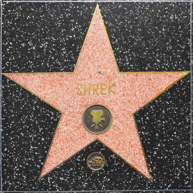 Shrek hollywood Şöhret Kaldırımı yıldız 